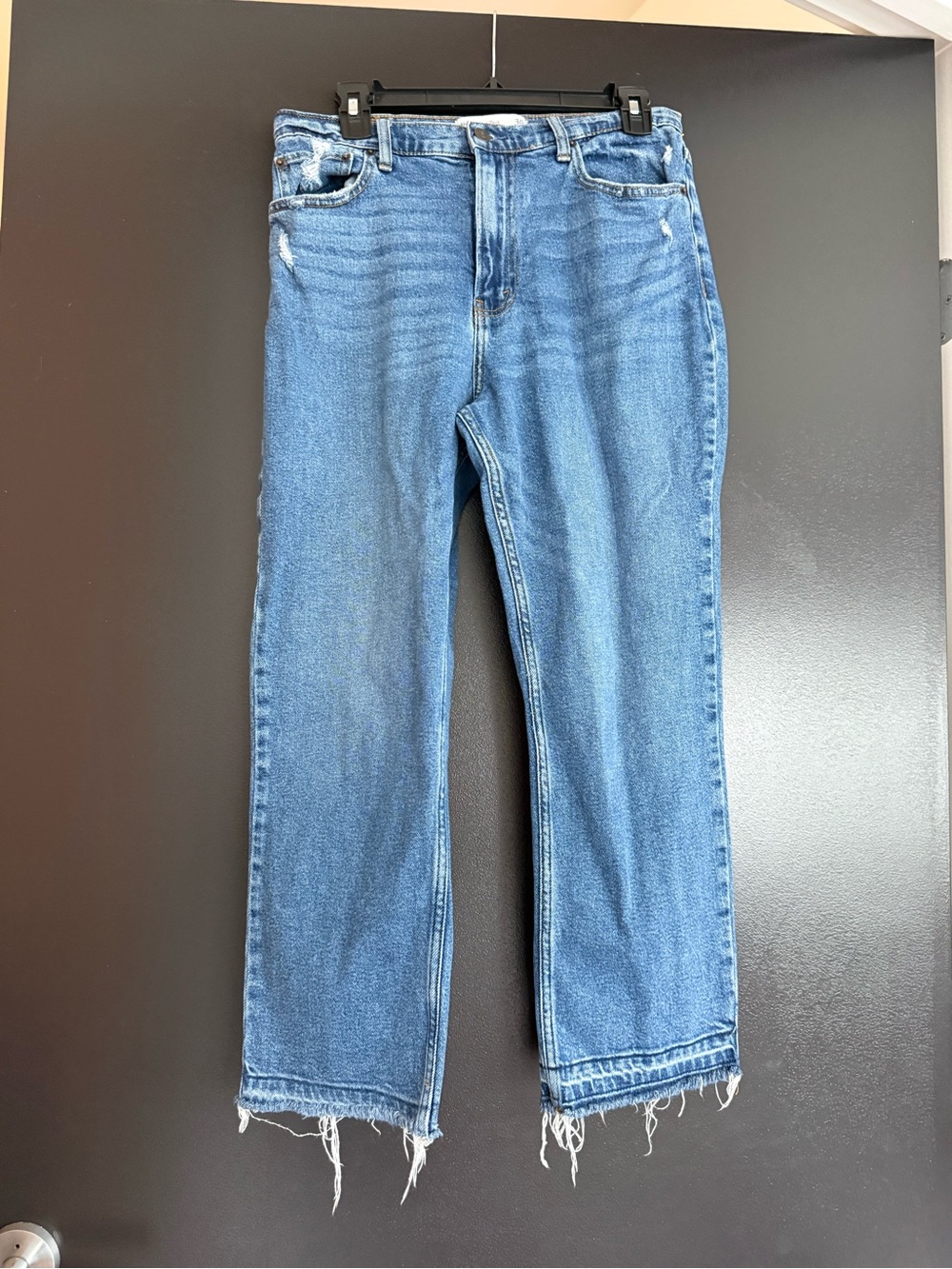 Abercrombie & Fitch Light Blue Women's Straight-Leg Jeans
